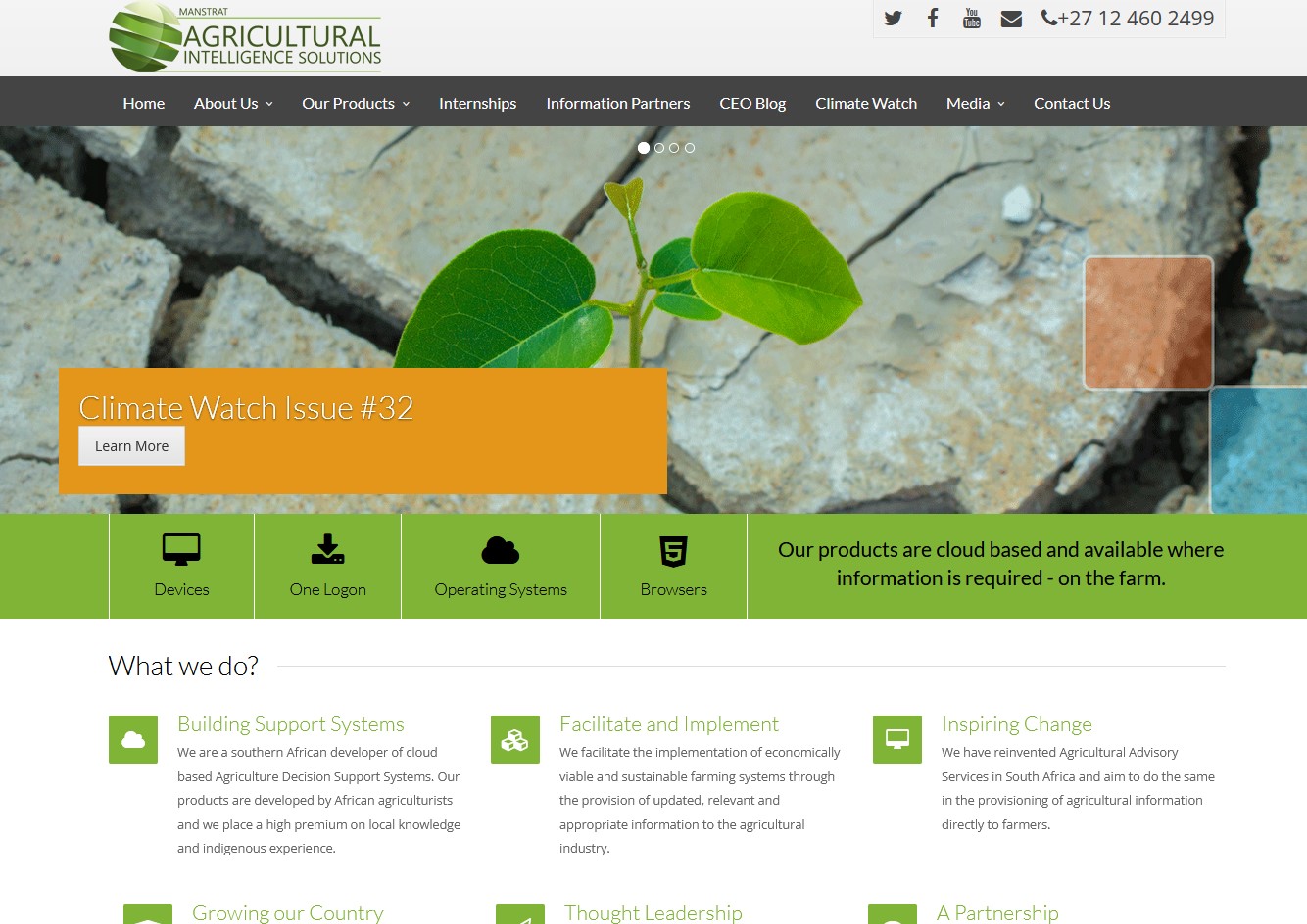 Manstrat Agricultural Intelligence Solutions corporate website